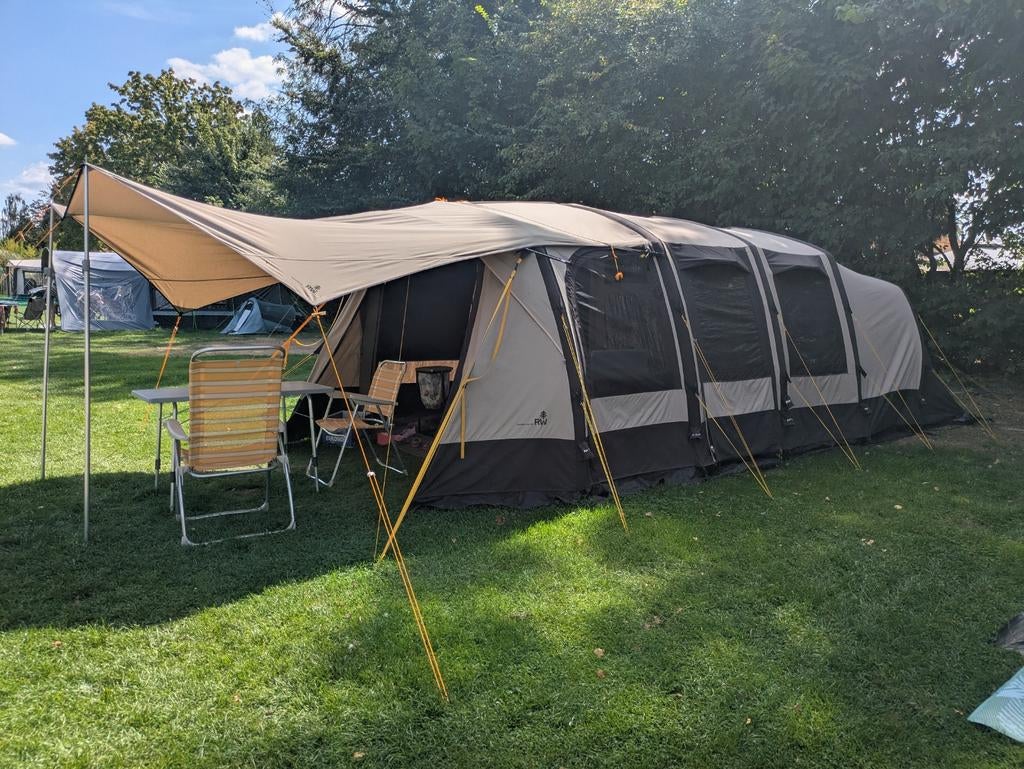Redwood Navarro 340 Air Tent met extra luifel, Caravans en Kamperen, Tenten, Ophalen, Gebruikt, Tot en met 4