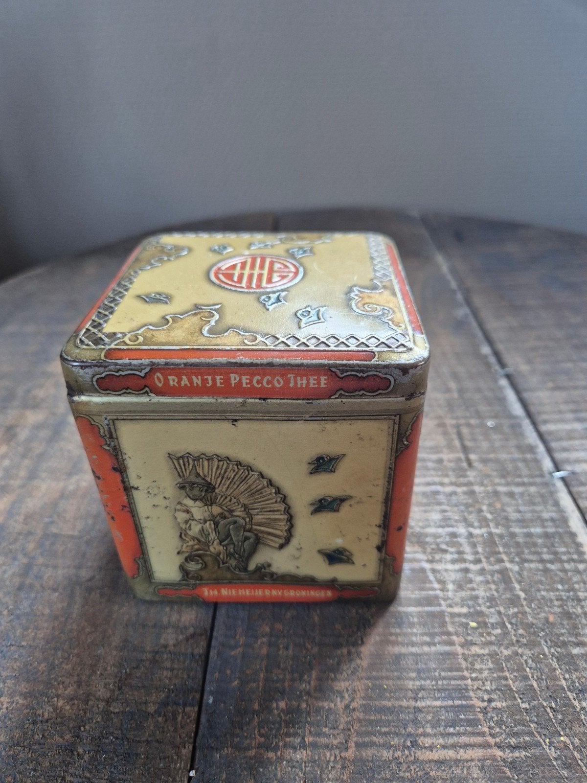niemeyers koffie en thee blik, Ophalen of Verzenden, Gebruikt, Koffie