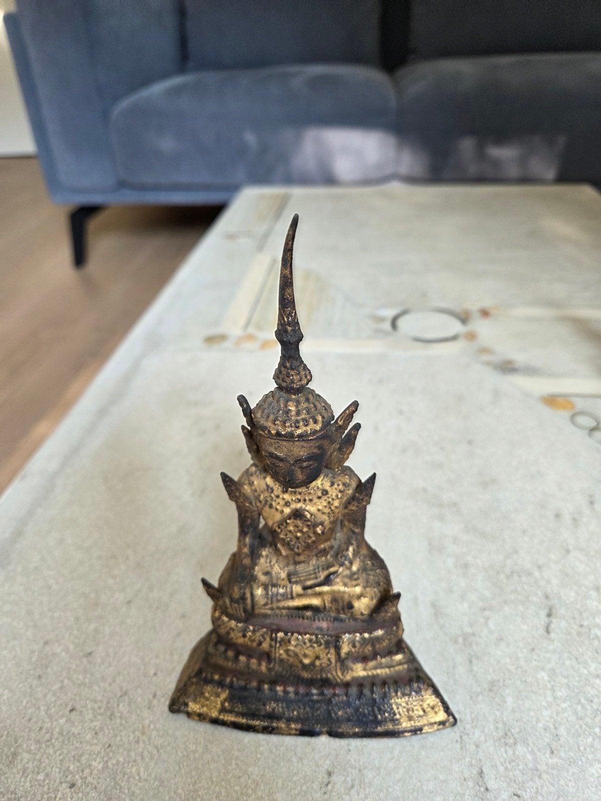 Antieke Thaise bronzen Boeddha, 19e eeuw, Ophalen of Verzenden