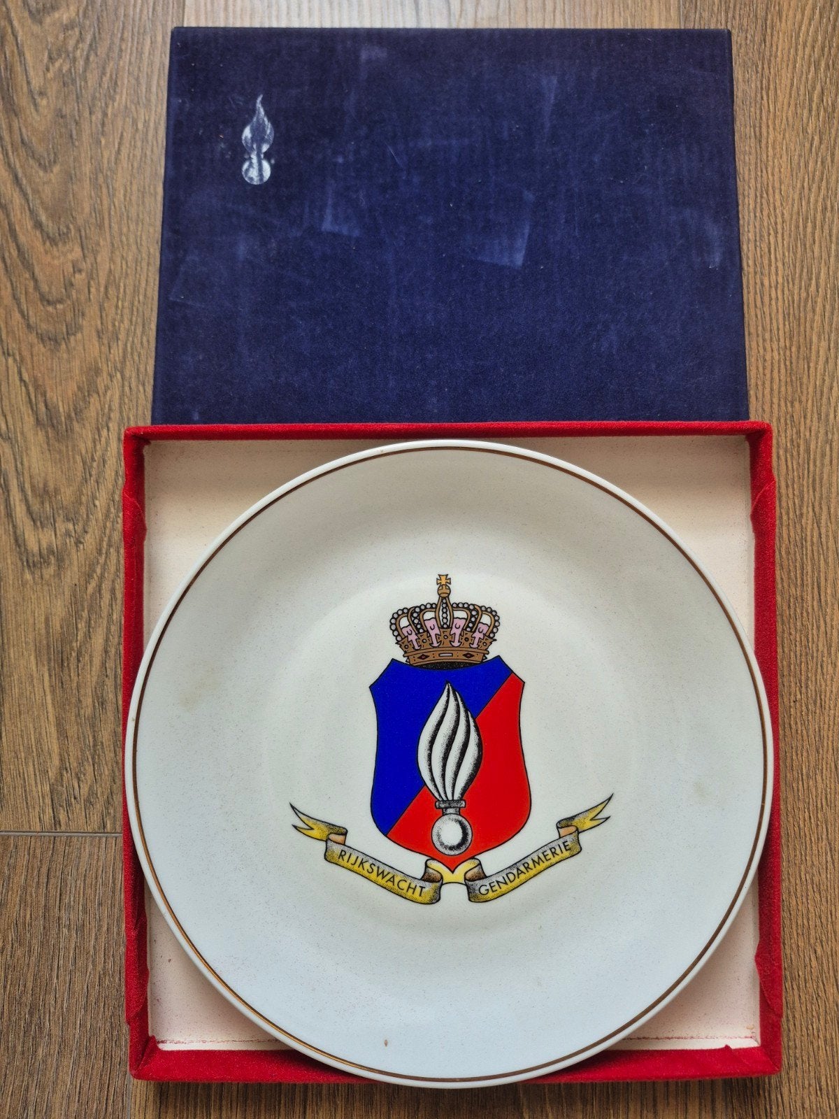 Bord Rijkswacht Gendarmerie België Politie, Verzamelen, Militaria | Algemeen, Ophalen of Verzenden, Overige soorten, Overige gebieden