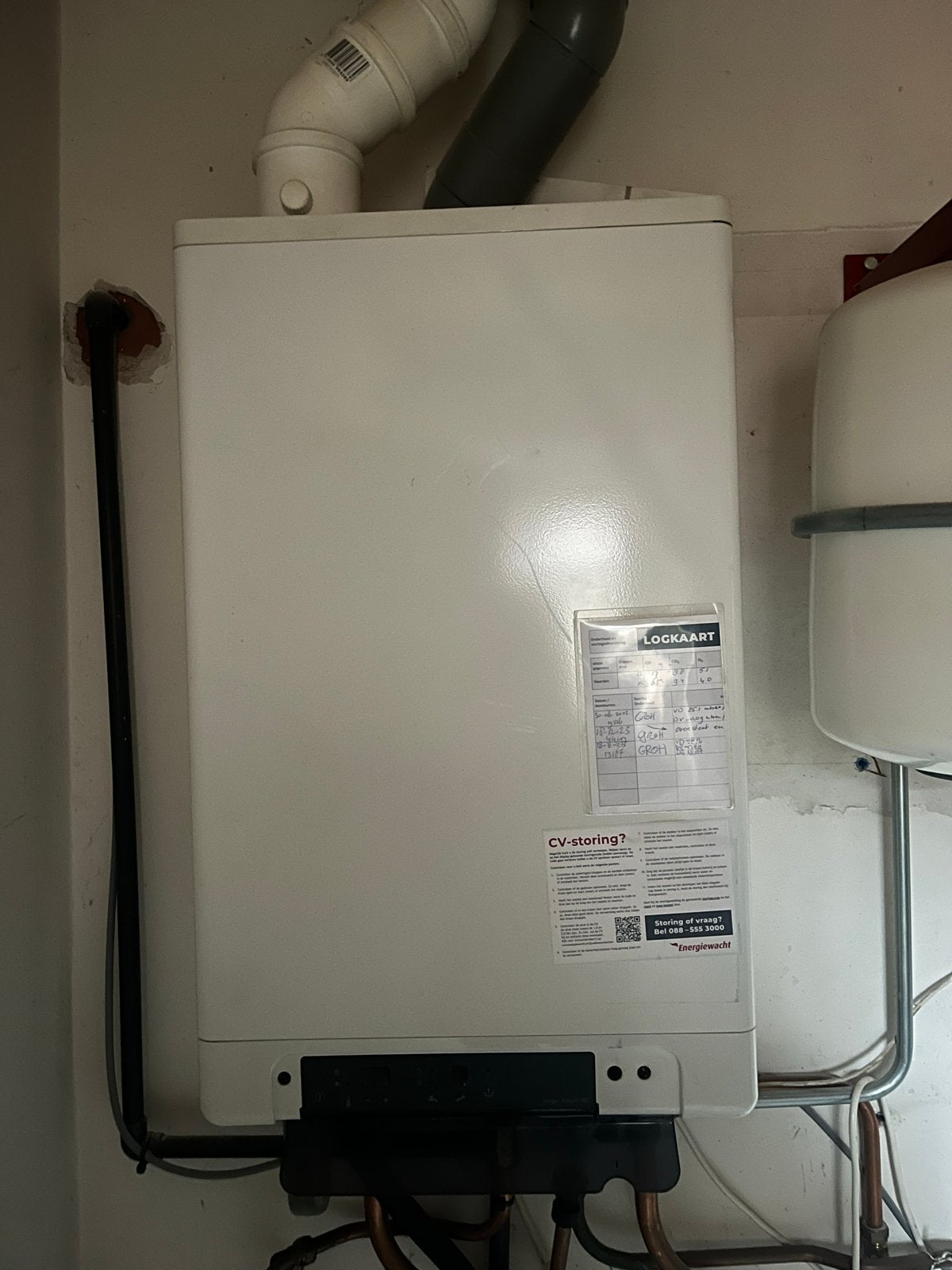 Intergas Kombi Kompakt HRE 36/30 CV-ketel uit 2012, Ophalen, 30 tot 80 cm, Gebruikt, Hoog rendement (Hr)