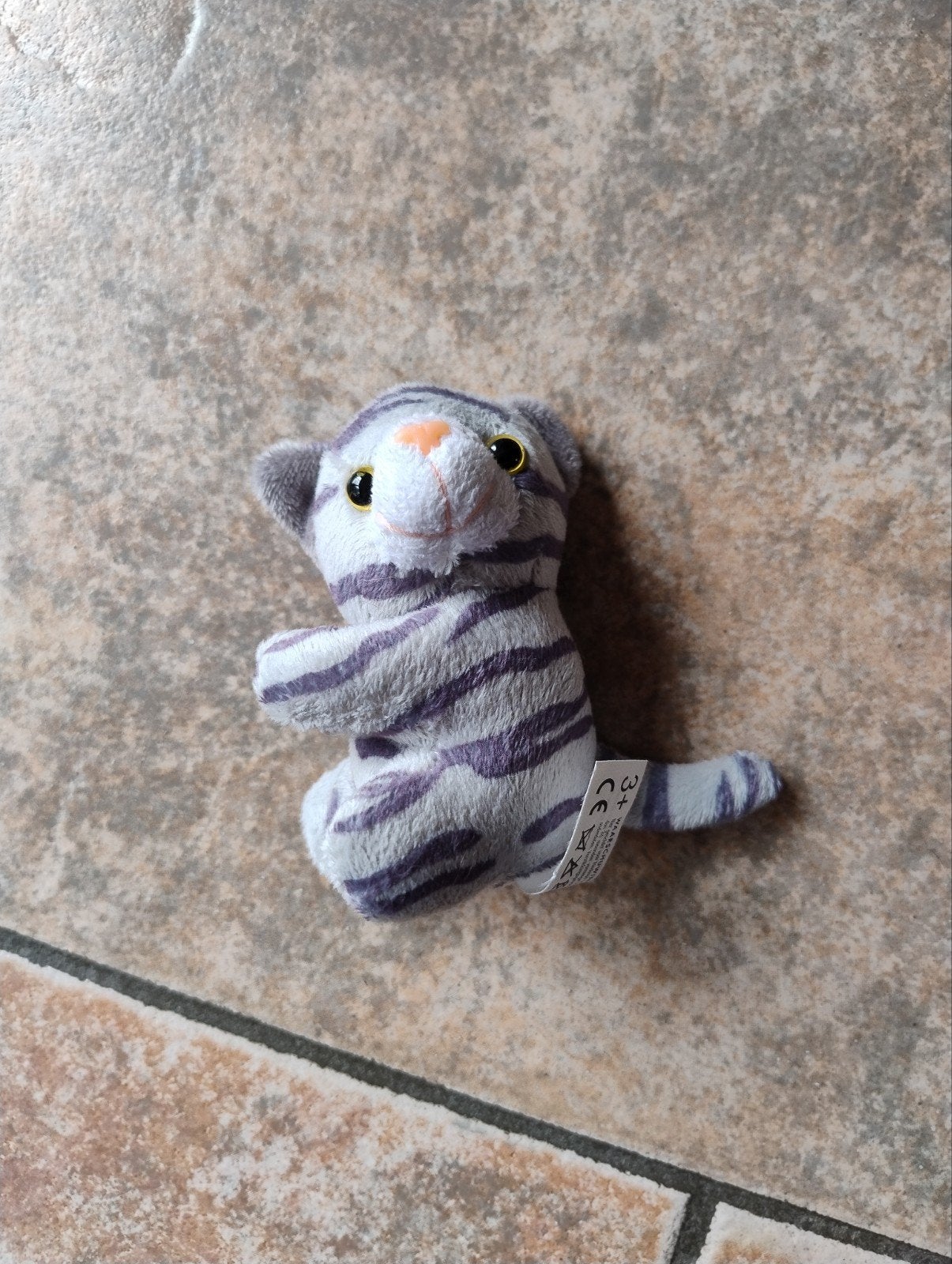 Knijpkatje knuffel grijs, Ophalen, Gebruikt, Grijs, Kat