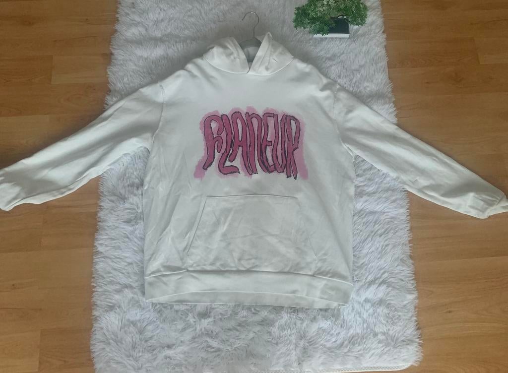 Flaneur hoodie, Kleding | Heren, Truien en Vesten, Ophalen, Zo goed als nieuw, Maat 52/54 (L), Wit