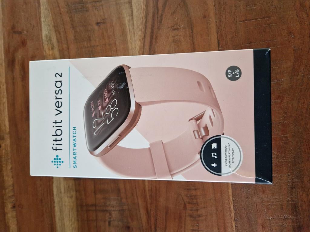 Fitbit Versa 2 Smartwatch, Sieraden, Tassen en Uiterlijk, Smartwatches, Zo goed als nieuw, Android, Roze, Calorieverbanding, Hartslag