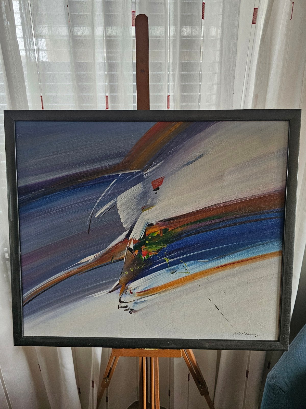 Abstract Schilderij - Levendige Kleuren, Ophalen