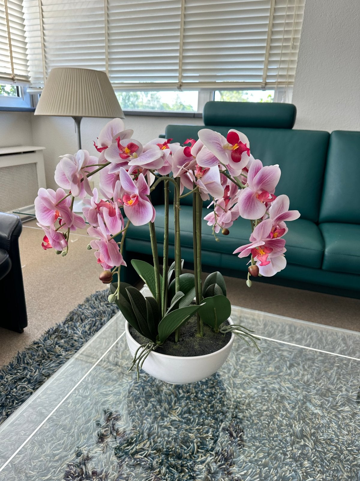 Luxe Zijden Orchidee in Pot, Ophalen, Binnen, Roze, Kunstbloem