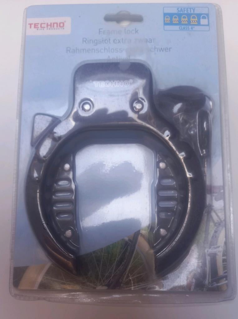 Techno Fiets ringslot klasse 4, Fietsen en Brommers, Ophalen of Verzenden, Nieuw, Ringslot