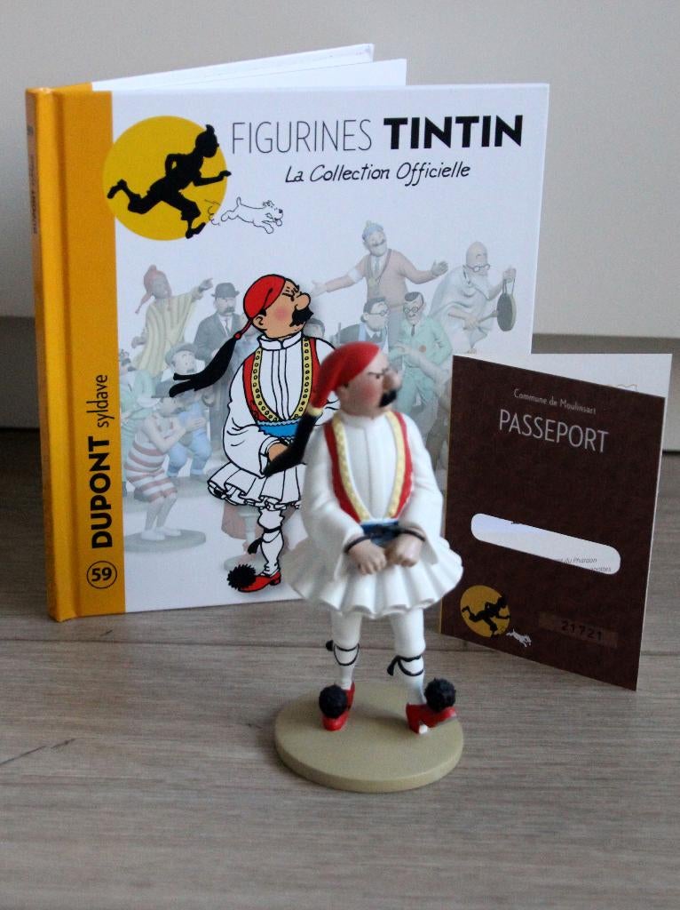 Moulinsart figurine n59 Jansen Syldavie Tintin Hergé Kuifje, Verzamelen, Verzenden, Kuifje, Zo goed als nieuw, Beeldje of Figuurtje