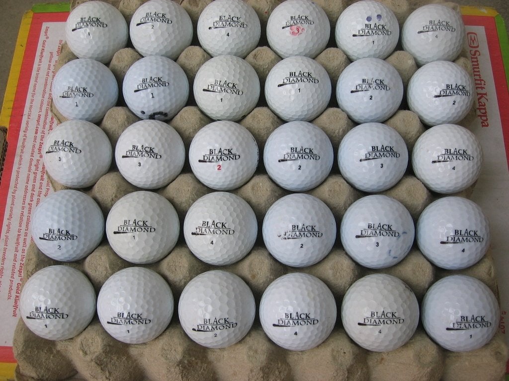 Golfballen  Black Diamond, Sport en Fitness, Ophalen, Gebruikt, Bal(len), Overige merken