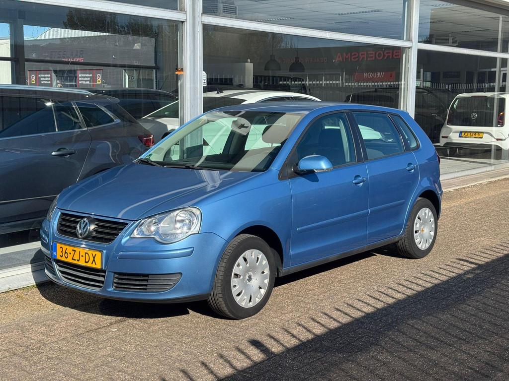 Volkswagen Polo 1.4-16V Optive | 3e eigenaar | Elektrische r, Auto's, Volkswagen, Voorwielaandrijving, Stof, 4 cilinders, Blauw
