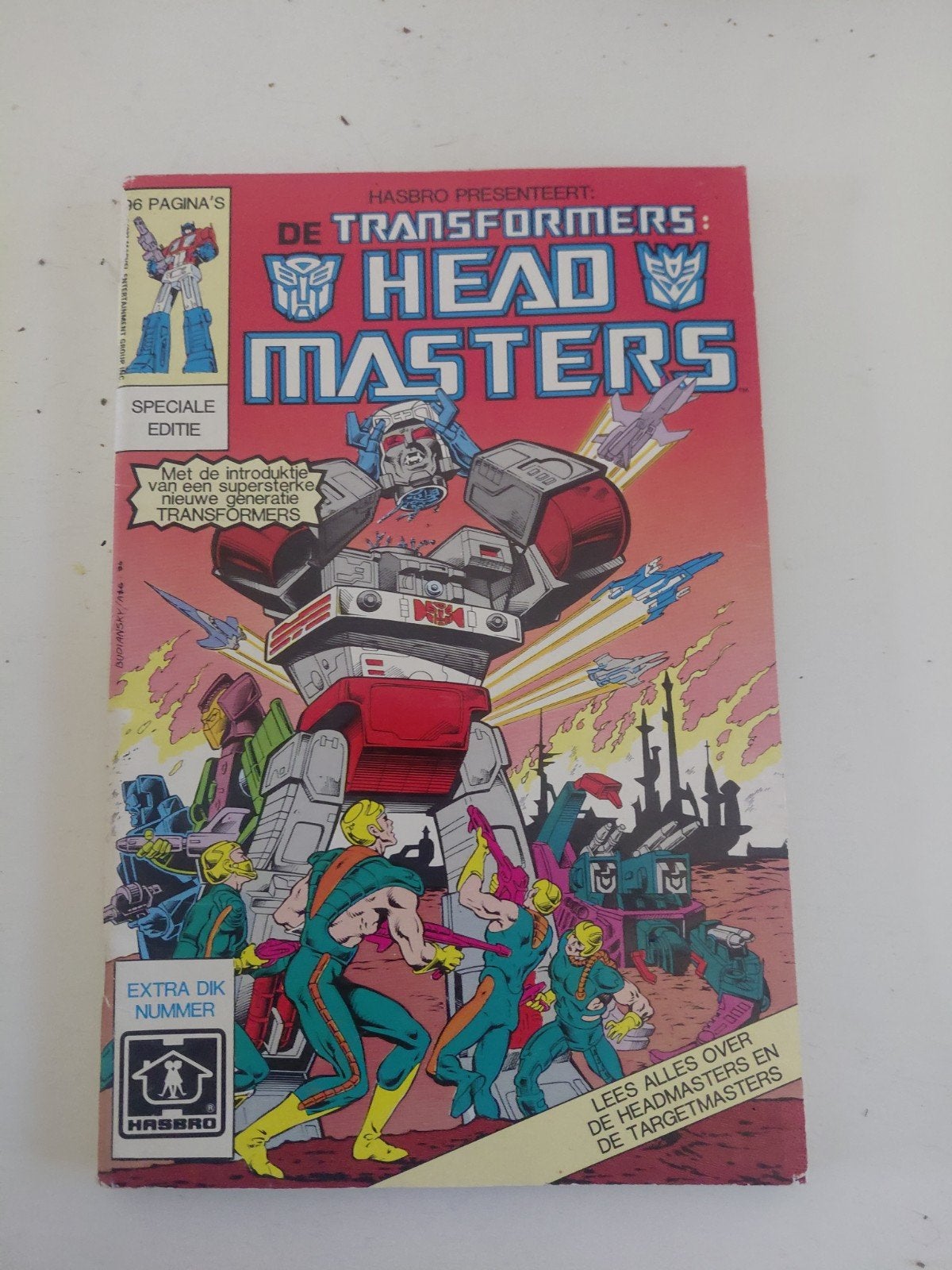 Transformers: Headmasters Stripboek - Speciale Editie, Eén stripboek, Ophalen of Verzenden, Gelezen, Onbekend