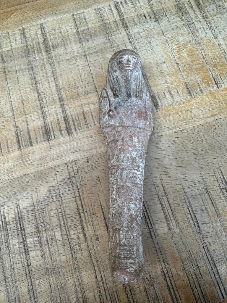 Egyptische shabti, gebakken klei, Ophalen of Verzenden, Gebruikt, Mens