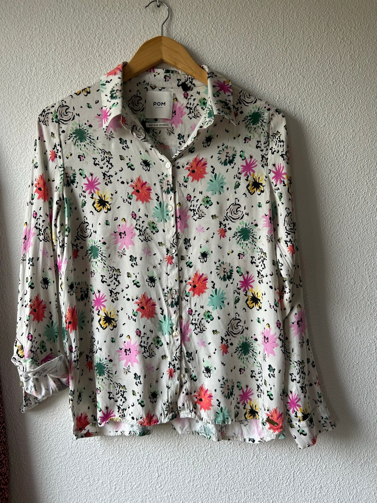 POM Amsterdam blouse met bloemenprint, Ophalen of Verzenden, Maat 38/40 (M), Meerkleurig