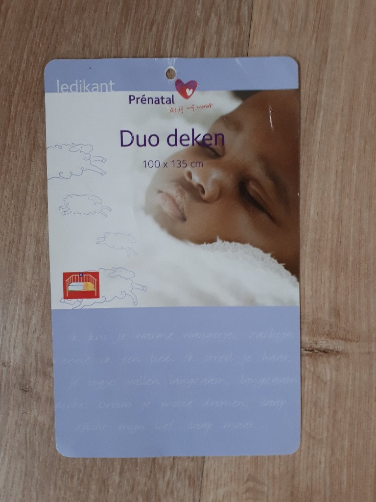 Te Koop Prenatal duo Dekbedje 100x135 cm, Ademend, Wit, Ophalen of Verzenden, Overige doeleinden