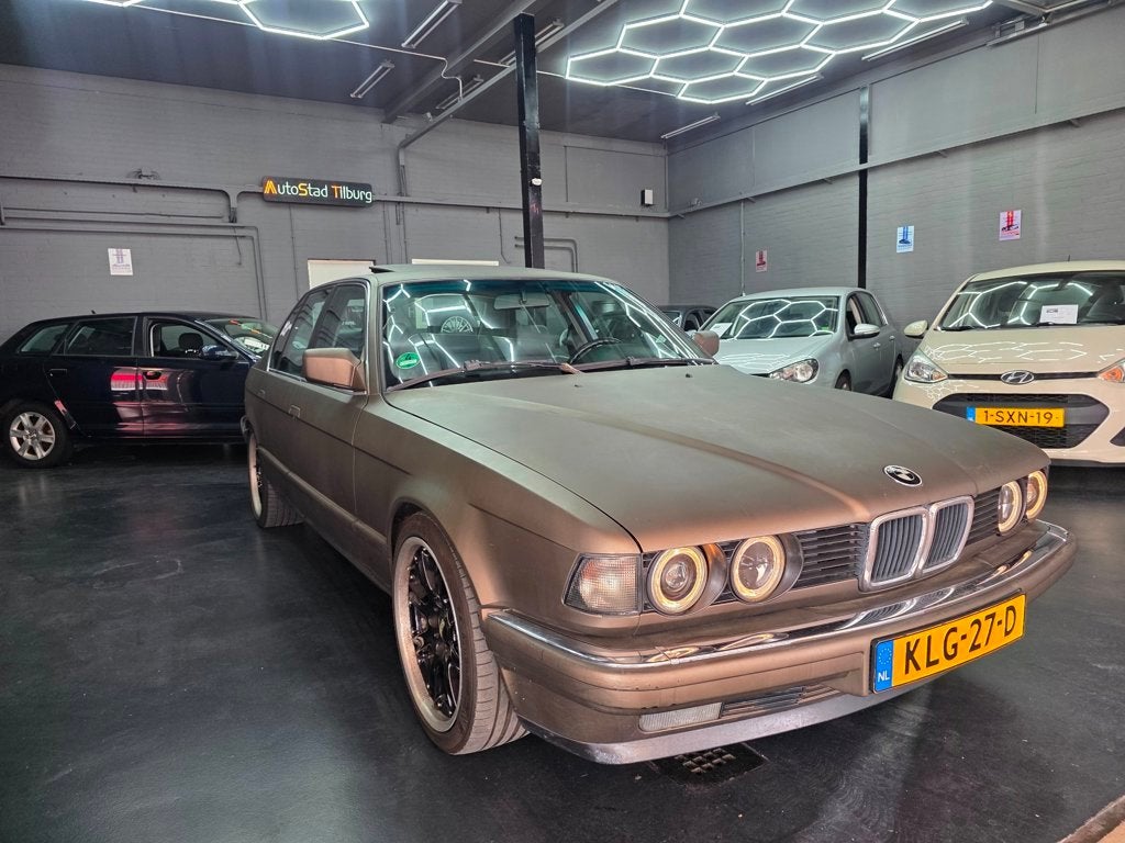 BMW 7-serie 735i oldtimer ! 1987! geen roest!, Auto's, Gebruikt, Leder, Bedrijf, Grijs