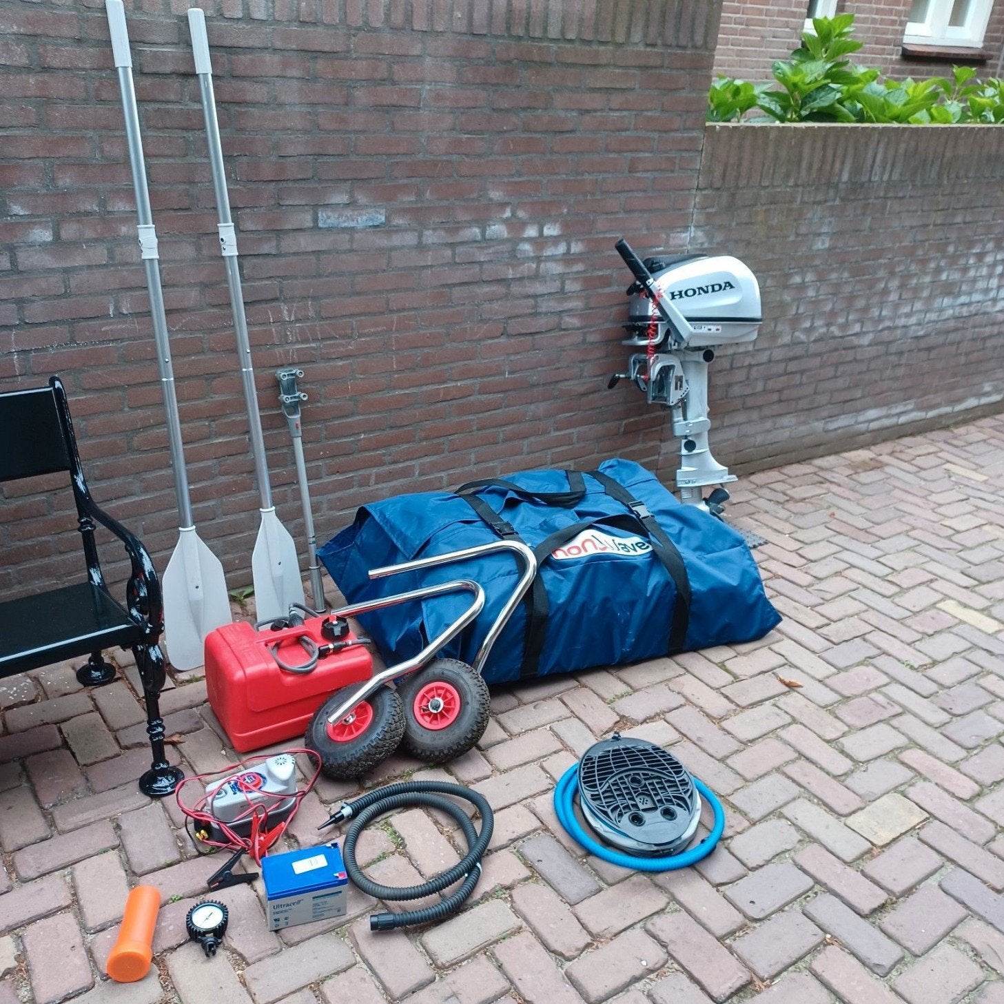Honwave rubberboot met 6pk Honda 4takt., Ophalen of Verzenden