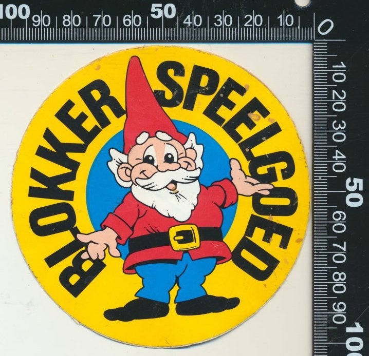 Sticker: Blokker - Speelgoed (2), Ophalen of Verzenden, Zo goed als nieuw, Bedrijf of Vereniging