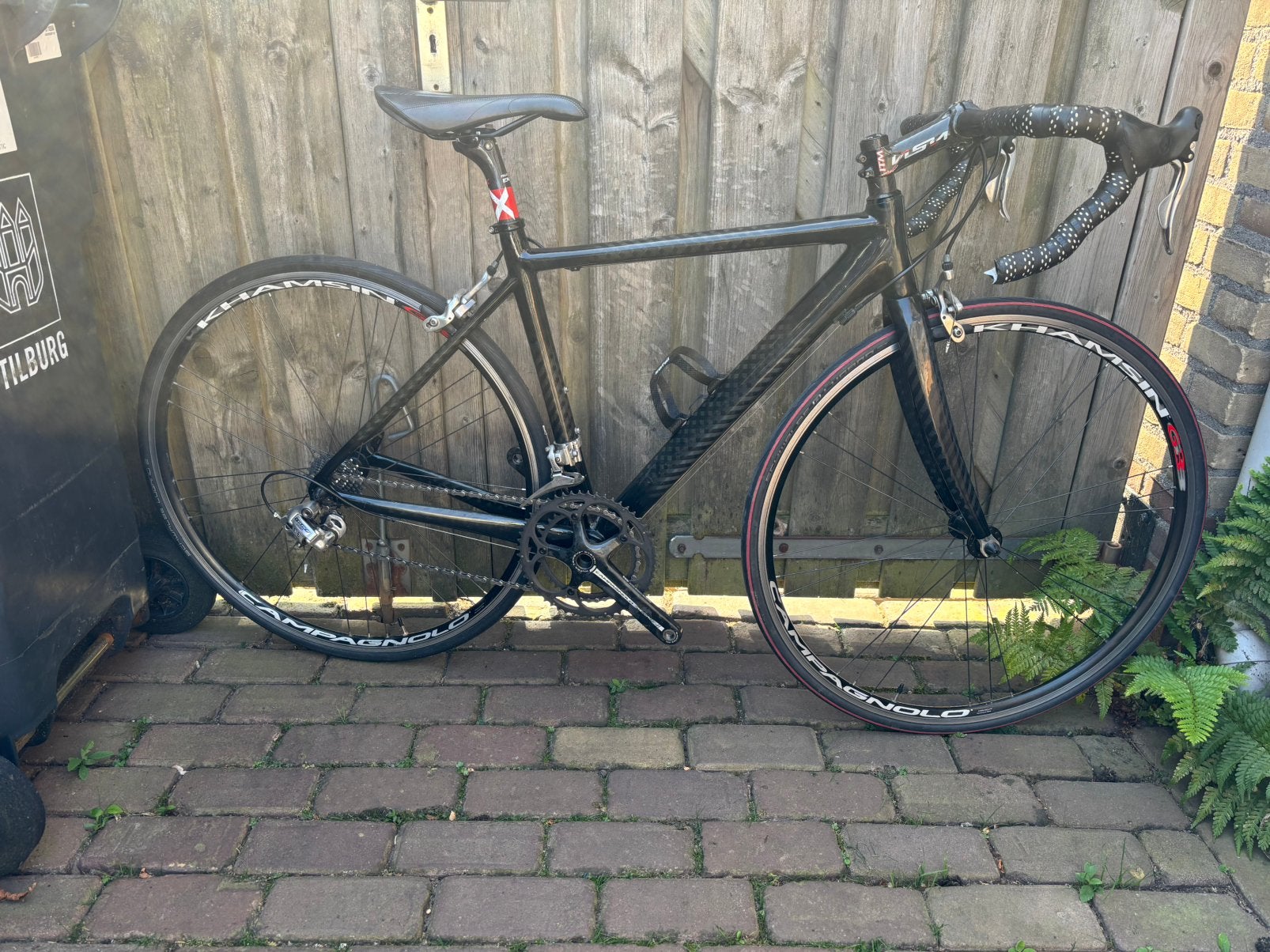 50 cm full carbon racefiets met Campagnolo Record-Veloce, 28 inch, Gebruikt, Carbon, 49 tot 53 cm