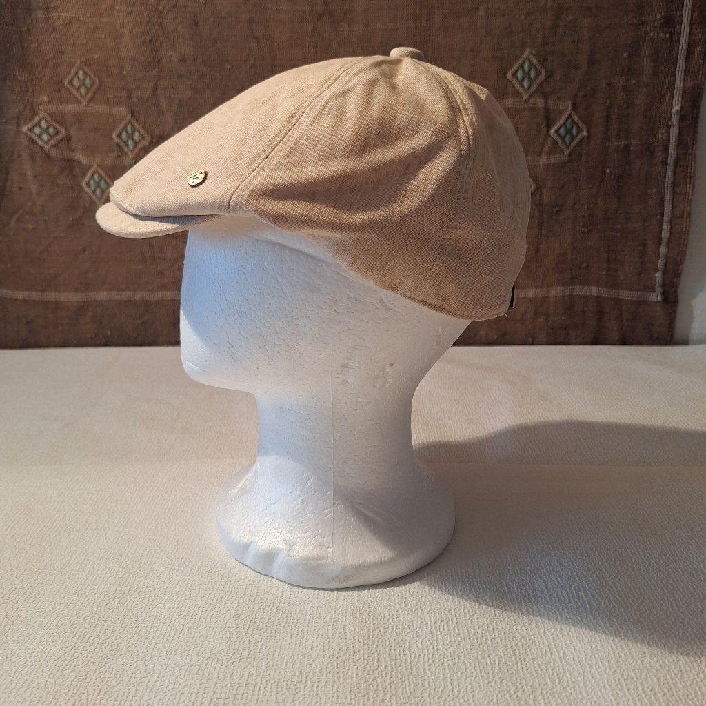 Klassieke Heren Gatsby Pet – Beige/Khaki – Nieuw 10€, Ophalen of Verzenden, Nieuw, 58 of 59 cm (L, 7¼ of ⅜ inch), Pet