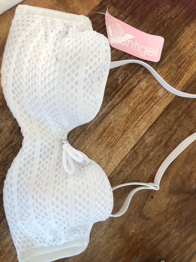 Te koop: nieuwe bikini, Antigel, wit, maat 36B, Ophalen of Verzenden, Nieuw, Wit, Bikini