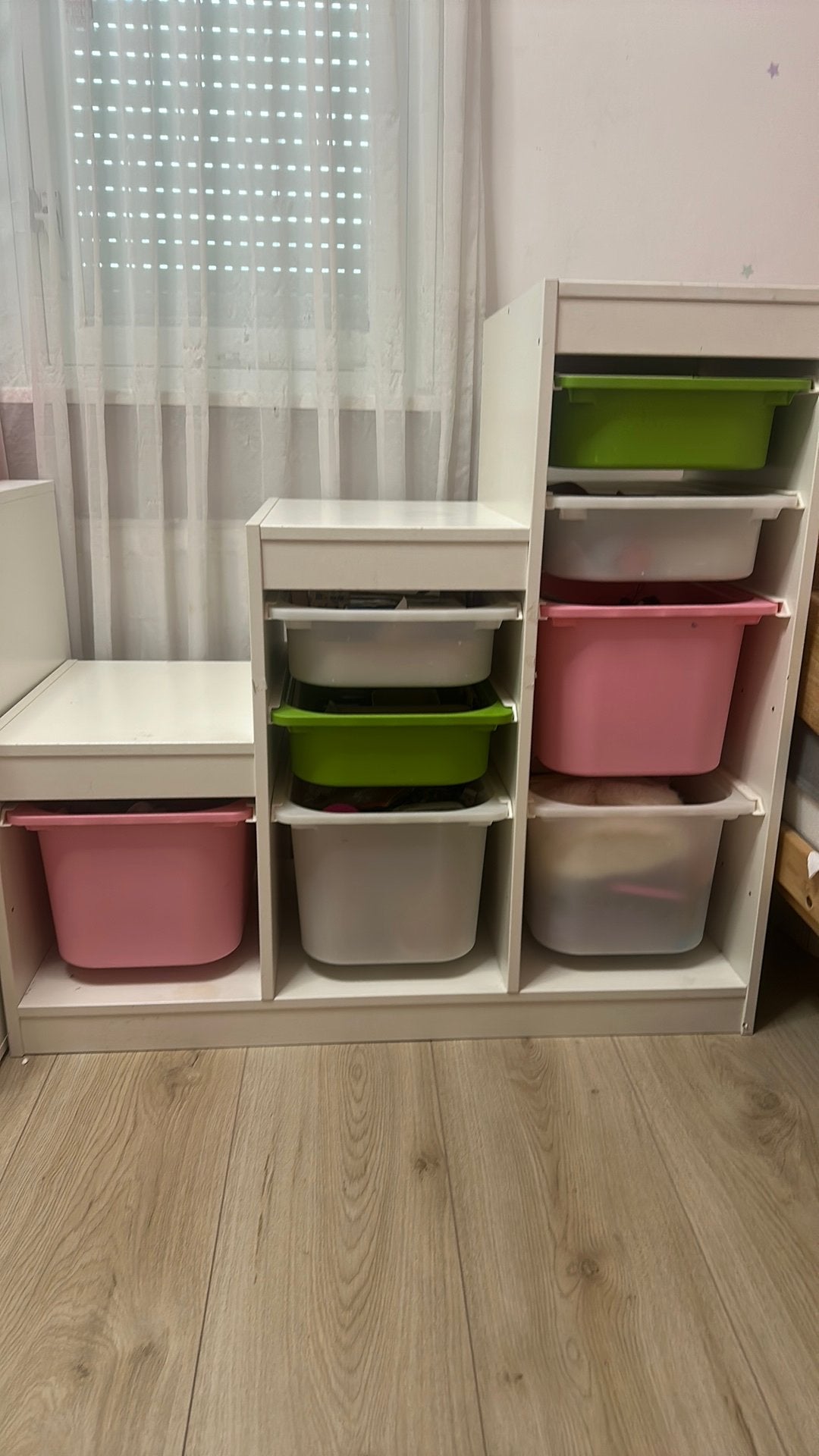 Ikea KALLAX trap kast met TROFAST opbergbakken, Kinderen en Baby's, Kinderkamer | Commodes en Kasten, Ophalen, Gebruikt, Kast