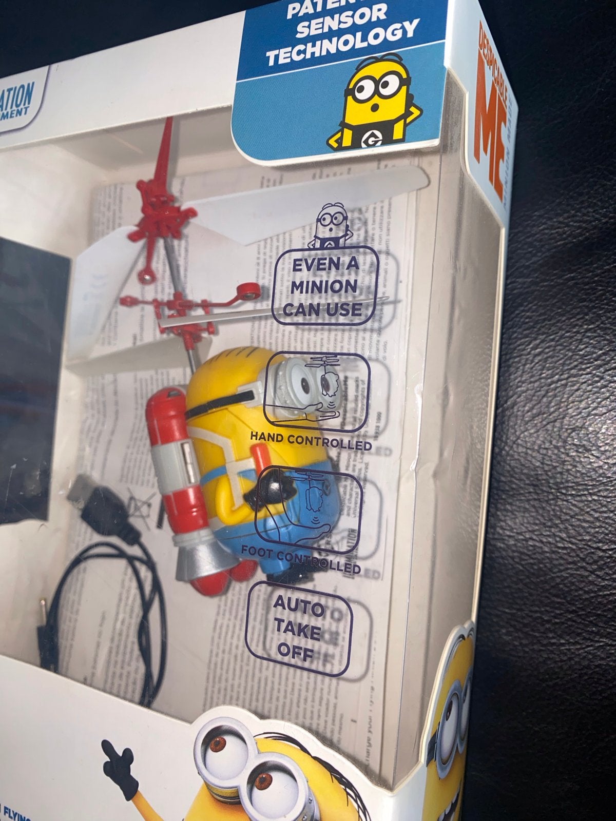 Minion Dave Vliegende Helikopter - Hand- & Voetgestuurd, Ophalen of Verzenden, Zo goed als nieuw, Jongen of Meisje