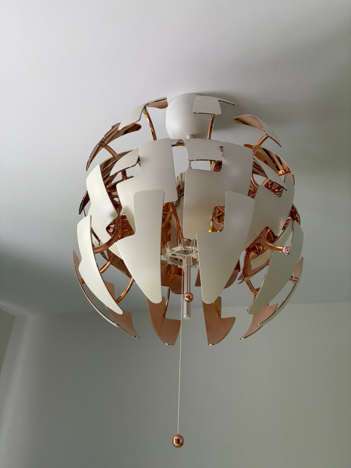 Ikea lamp PS 2014 wit koper zo goed als nieuw, IKEA, Ophalen, Zo goed als nieuw, Hanglamp