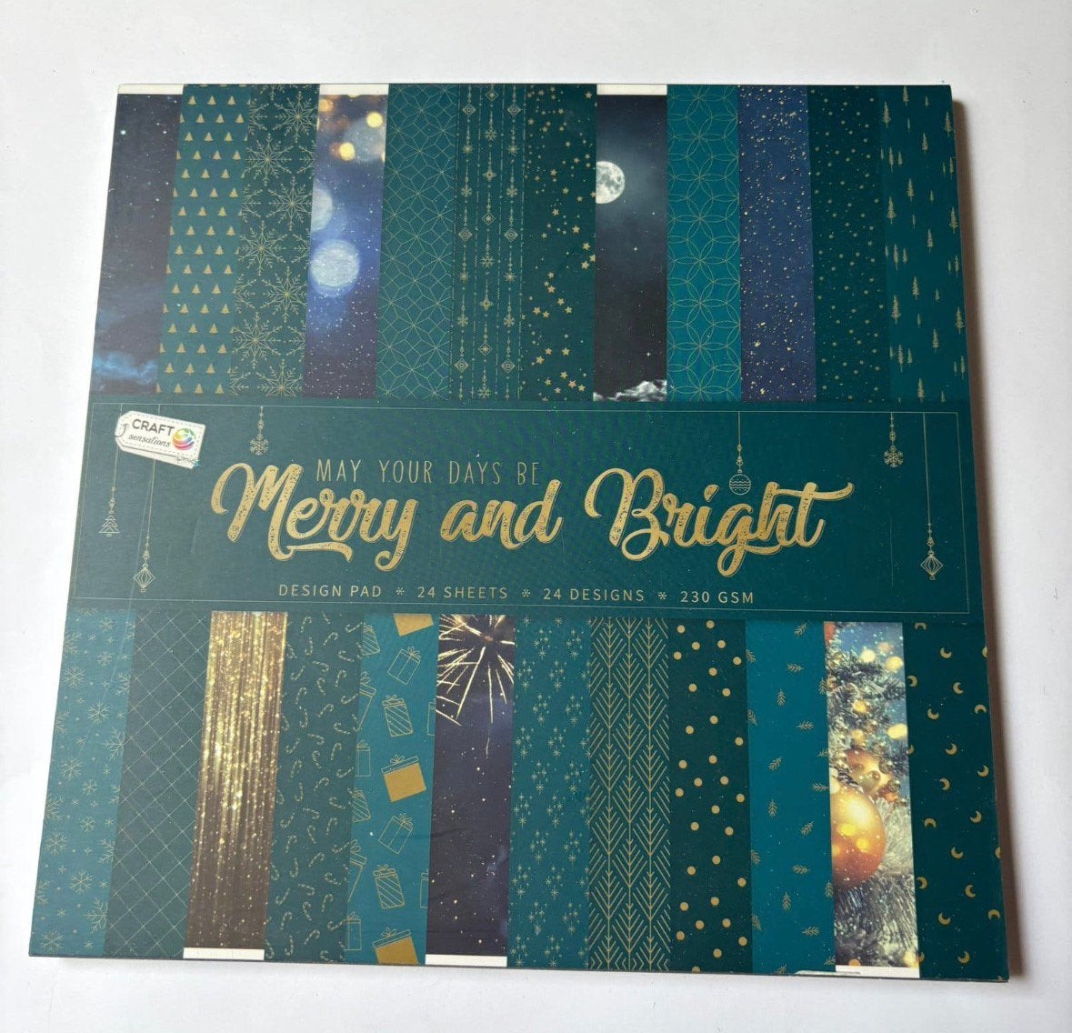 Paper pad kerst merry & bright 1, Hobby en Vrije tijd, Ophalen of Verzenden, Zo goed als nieuw, Papier of Karton