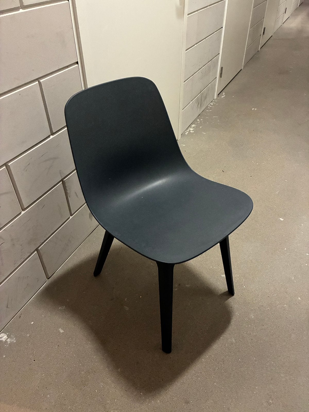 Ikea Odger stoel blauw, Ophalen, Kunststof, Gebruikt, Blauw