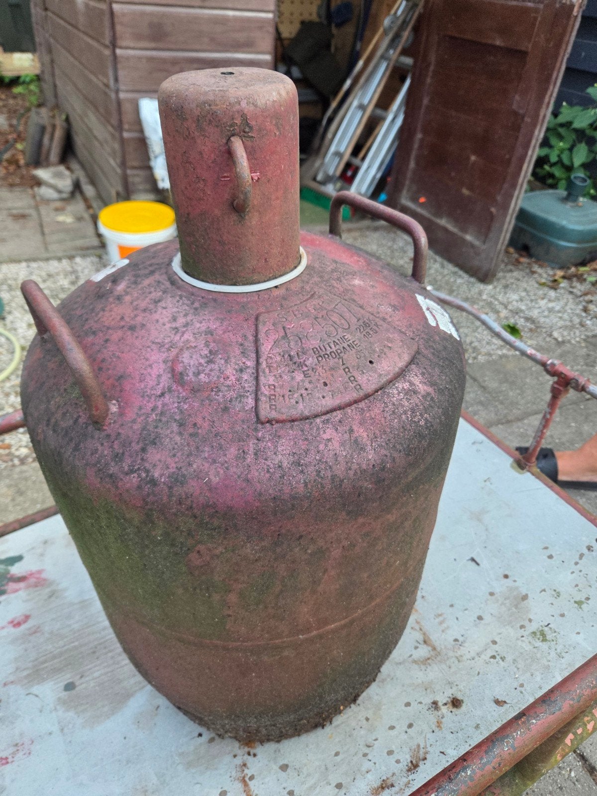 gasfles, Ophalen, Gebruikt