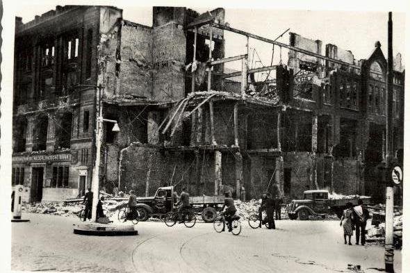 Verwoest Rotterdam 6 kaarten (SPARO), Verzamelen, Ansichtkaarten | Nederland, Verzenden, 1940 tot 1960, Ongelopen, Zuid-Holland