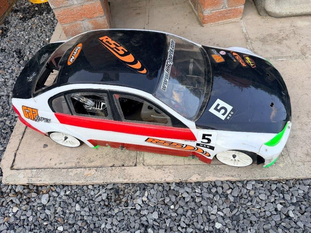 1/5 bmw 2takt, Benzine, Gebruikt, Ophalen of Verzenden, Auto onroad
