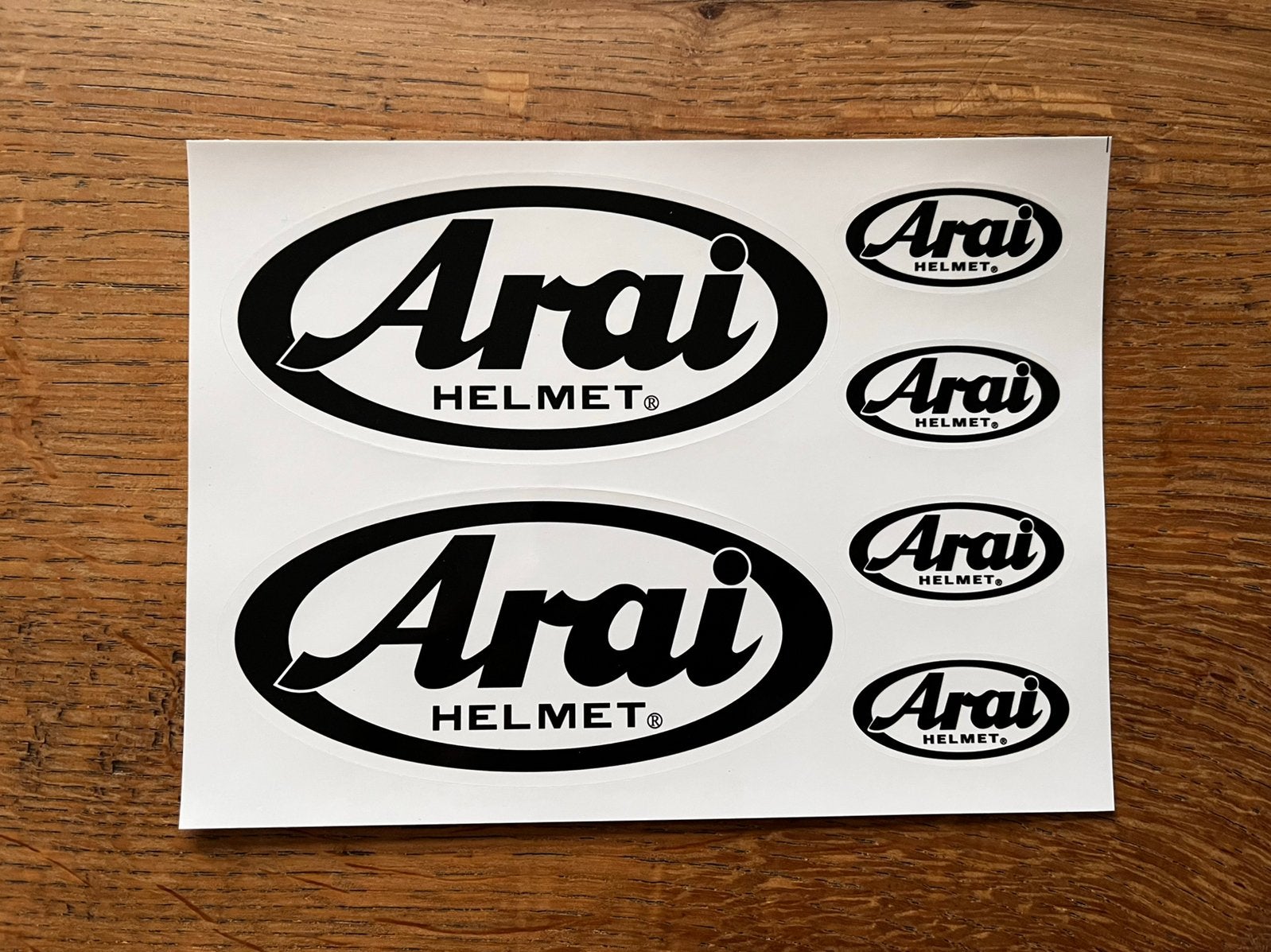 Set Arai helmstickers - nieuw, Motoren, Kleding | Motorhelmen, Ophalen of Verzenden, Nieuw met kaartje, Integraalhelm, Arai