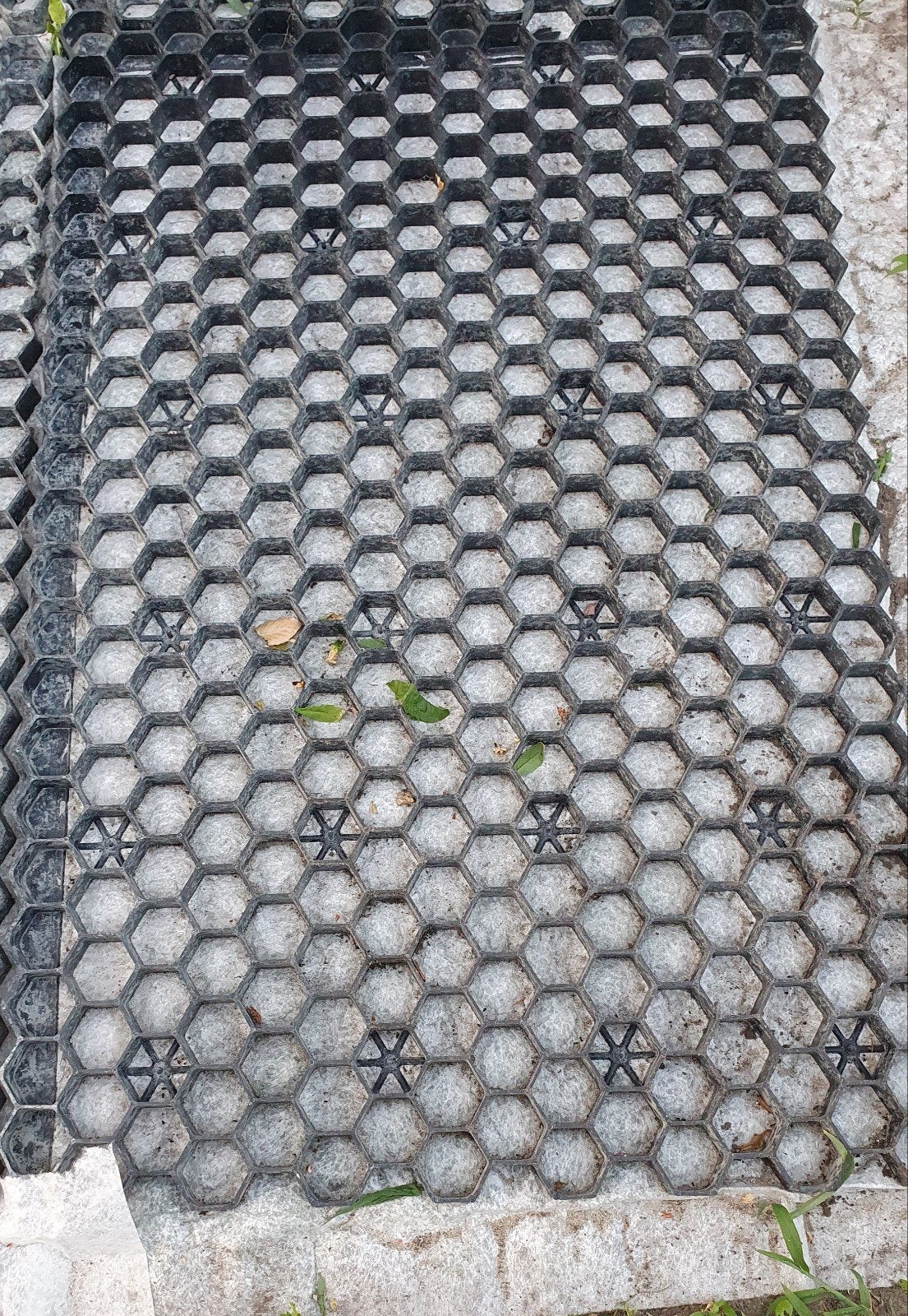7x Grindmatten Grindplaten met worteldoek, Tuin en Terras, Grind, Keien en Split, Ophalen, Gebruikt, Zwart, Overige typen