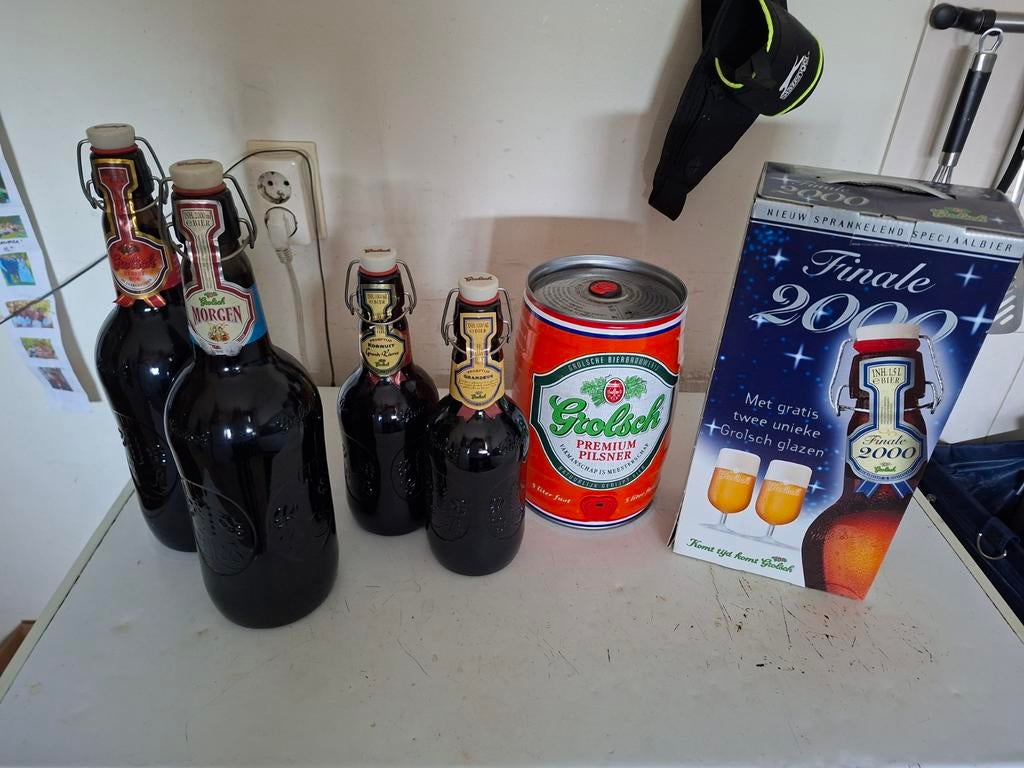 Grolsch bierflessen verzameling, Verzamelen, Biermerken, Zo goed als nieuw, Flesje(s), Grolsch, Ophalen
