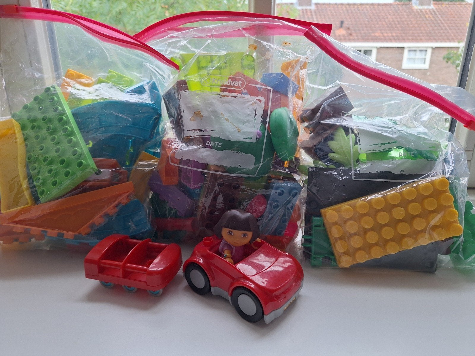 Bouwblokken set met Dora figuur - Niet van Duplo, Ophalen of Verzenden