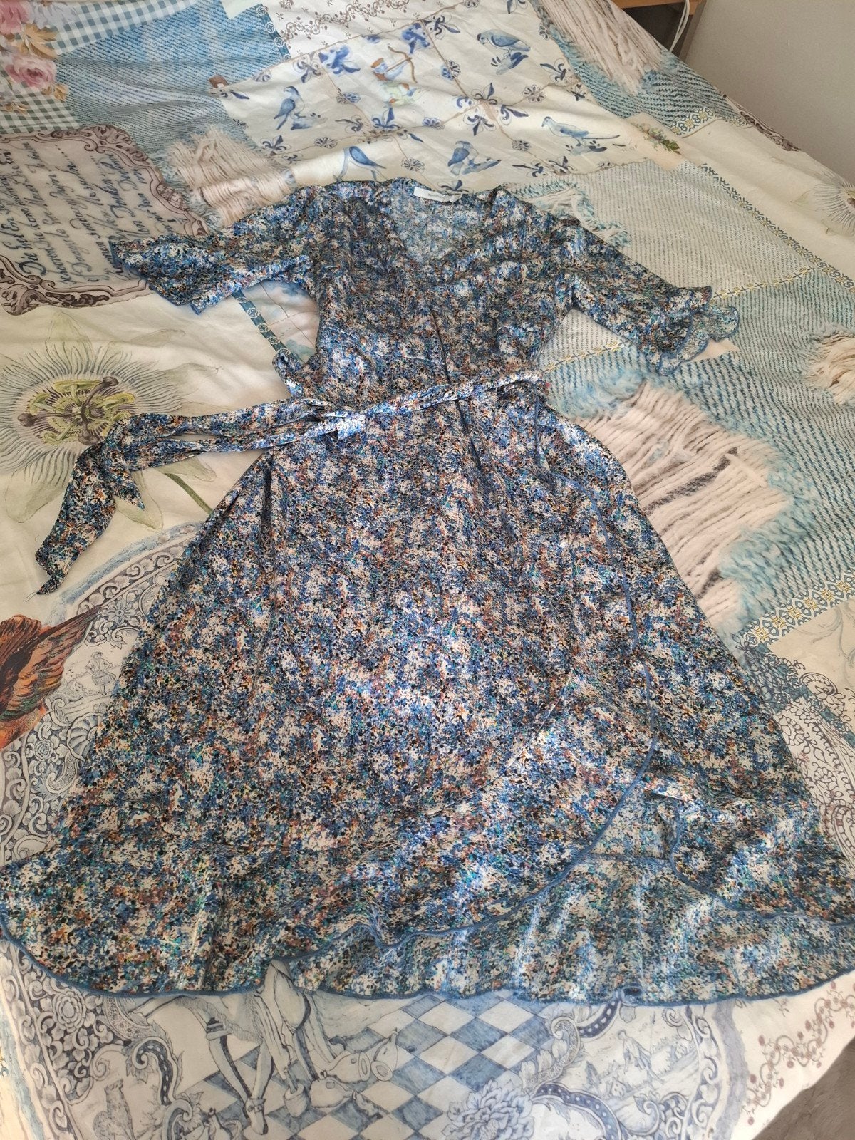 Summum wikkel/overslagjurk - Maat M, Kleding | Dames, Maat 38/40 (M), Summum, Blauw, Ophalen of Verzenden