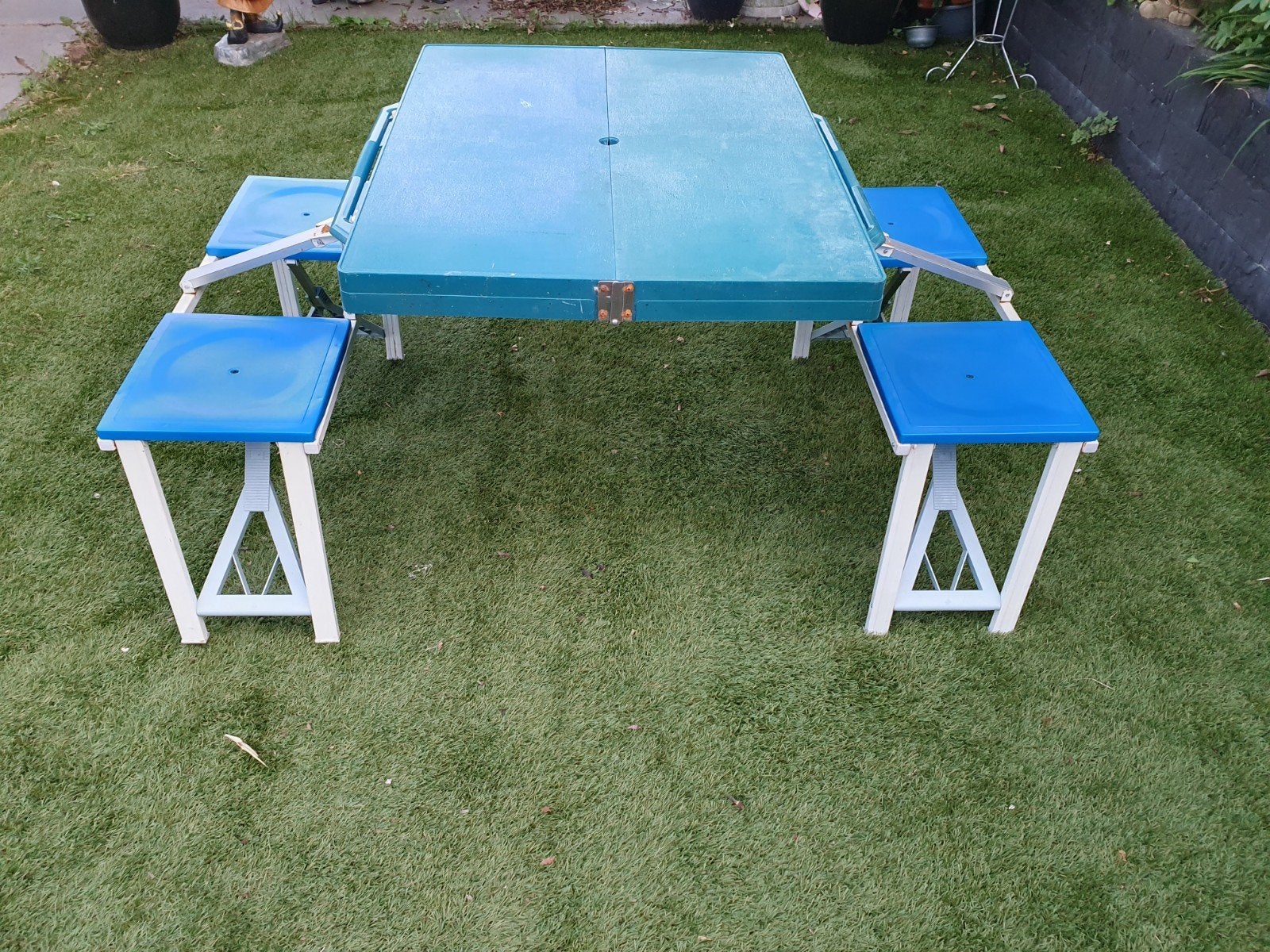 Camping picknick tafel in koffer, Ophalen