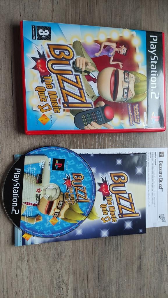 Buzz! The music quiz Playstation 2 game, Muziek, Ophalen of Verzenden, Zo goed als nieuw, 3 spelers of meer