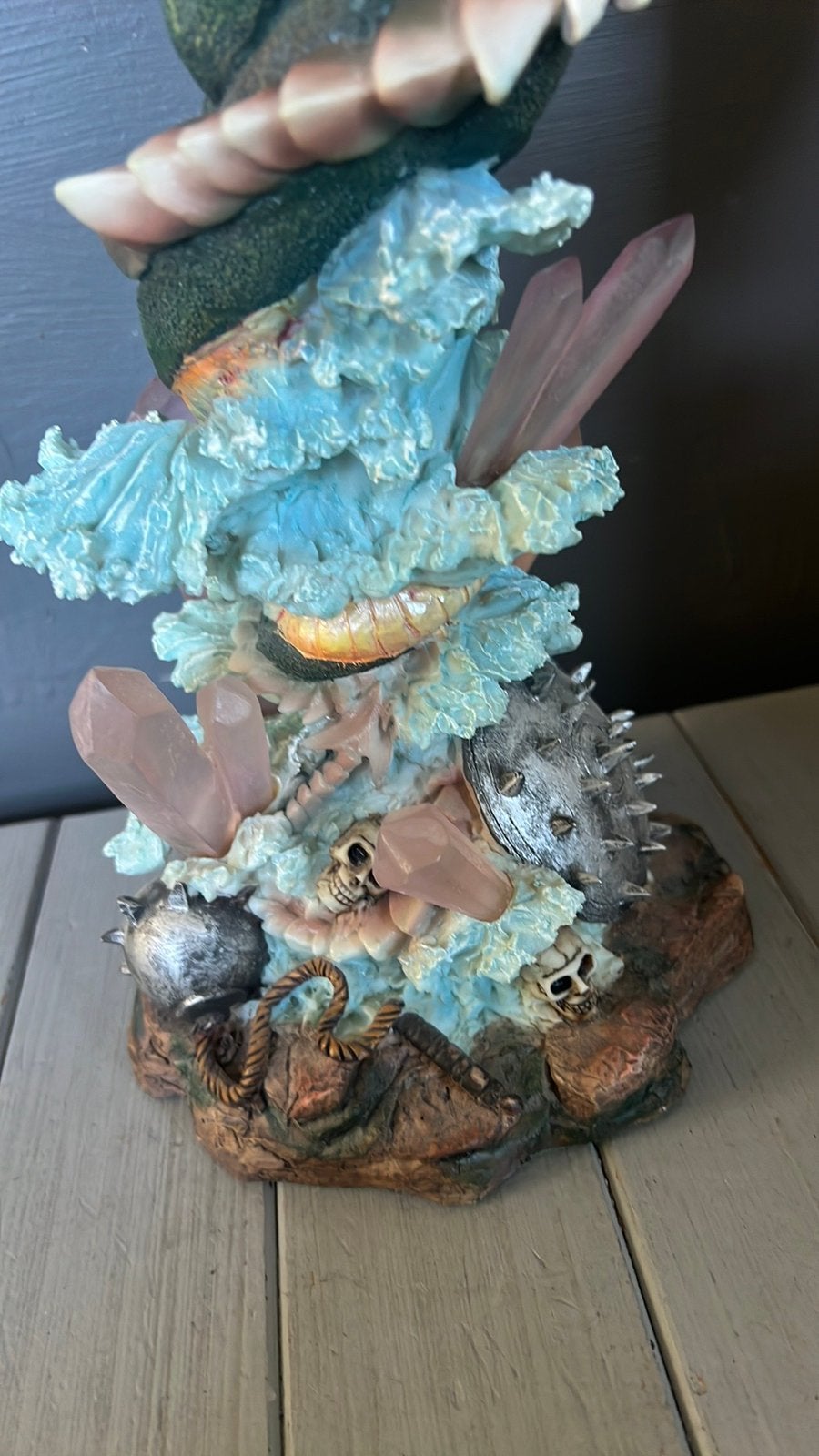 Draak dragon beeld handpainted 40 cm Aga Magic Holland col, Ophalen of Verzenden, Zo goed als nieuw, Fantasy