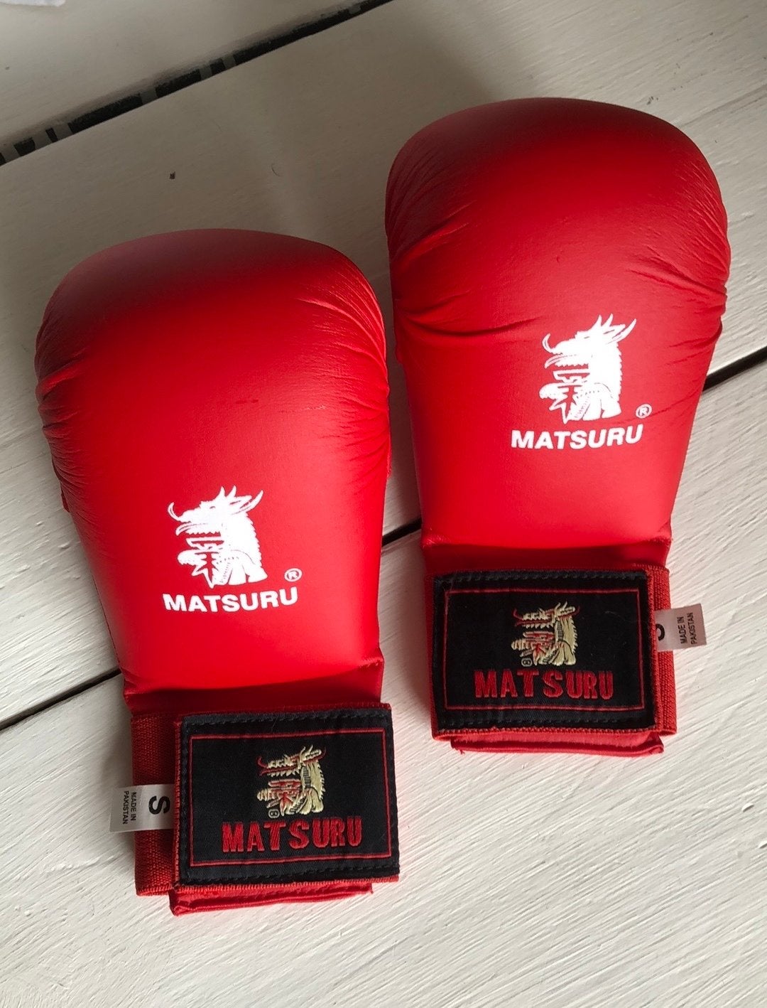 Matsuru Vechtsport Handschoenen - Maat S, Sport en Fitness, Vechtsportbescherming, Ophalen of Verzenden, Zo goed als nieuw, Karate