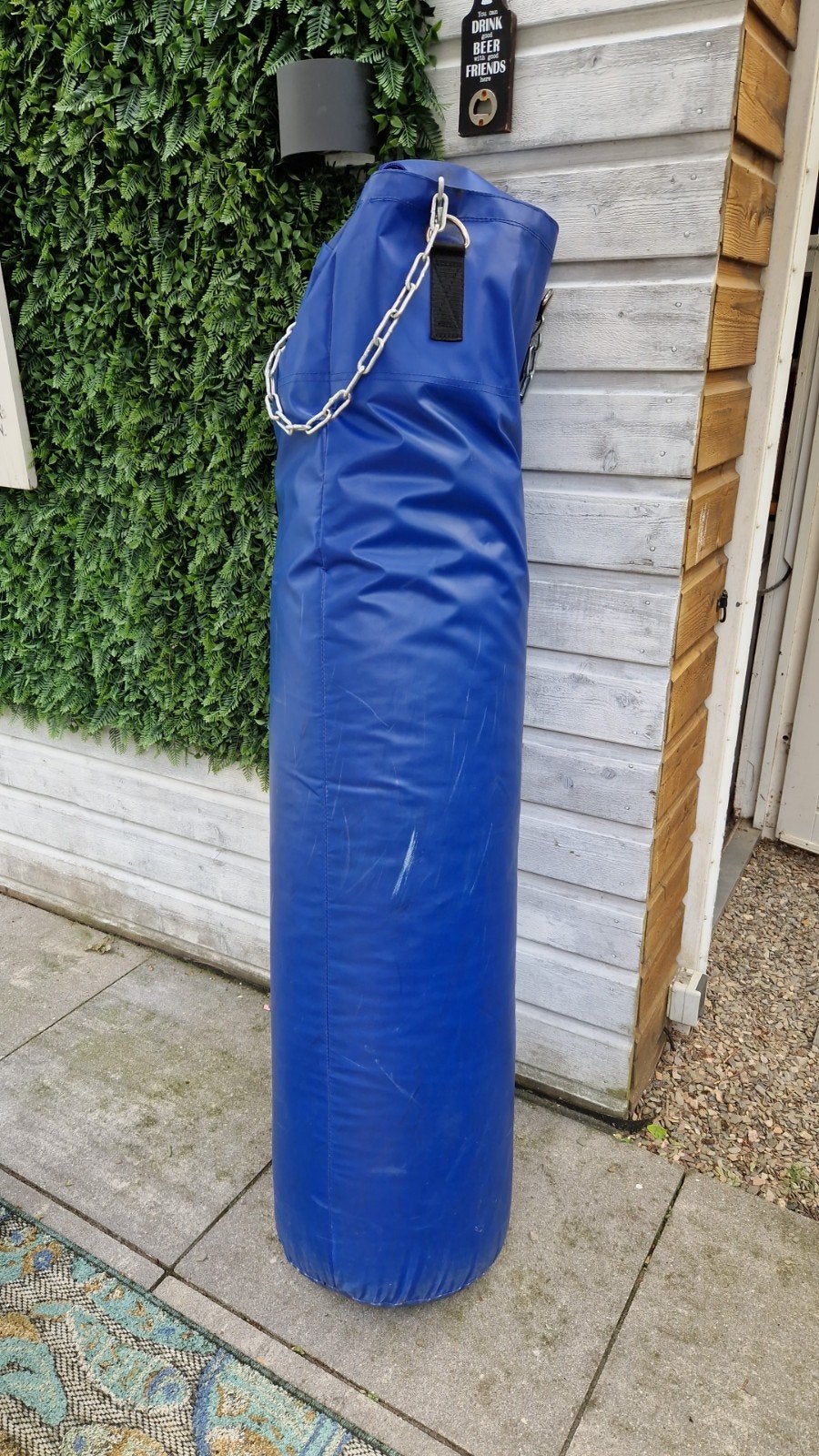 Blauwe bokszak - Ideaal voor thuis of sportschool, Sport en Fitness, Boksen, Ophalen, Gebruikt, Bokszak