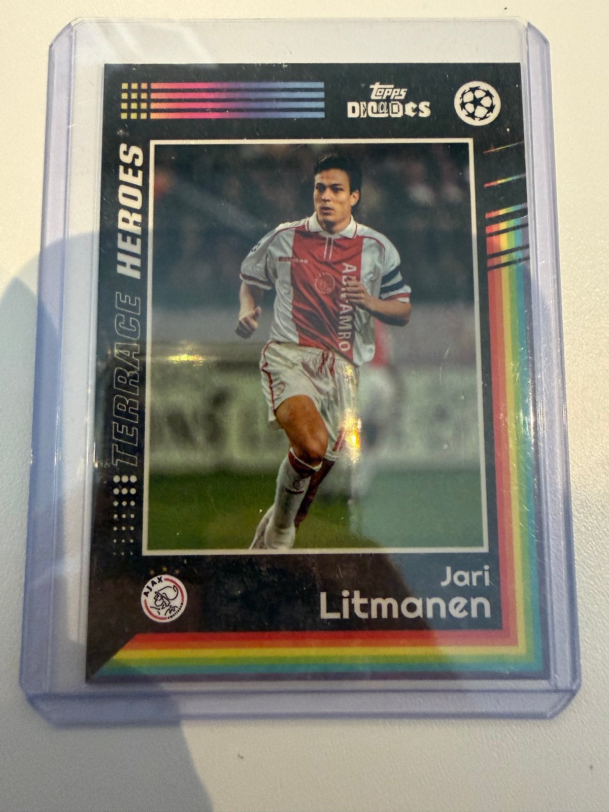 Topps / Ajax Amsterdam kaart Jari Litmanen Nieuwe staat, Ophalen of Verzenden, Nieuw, Plaatje