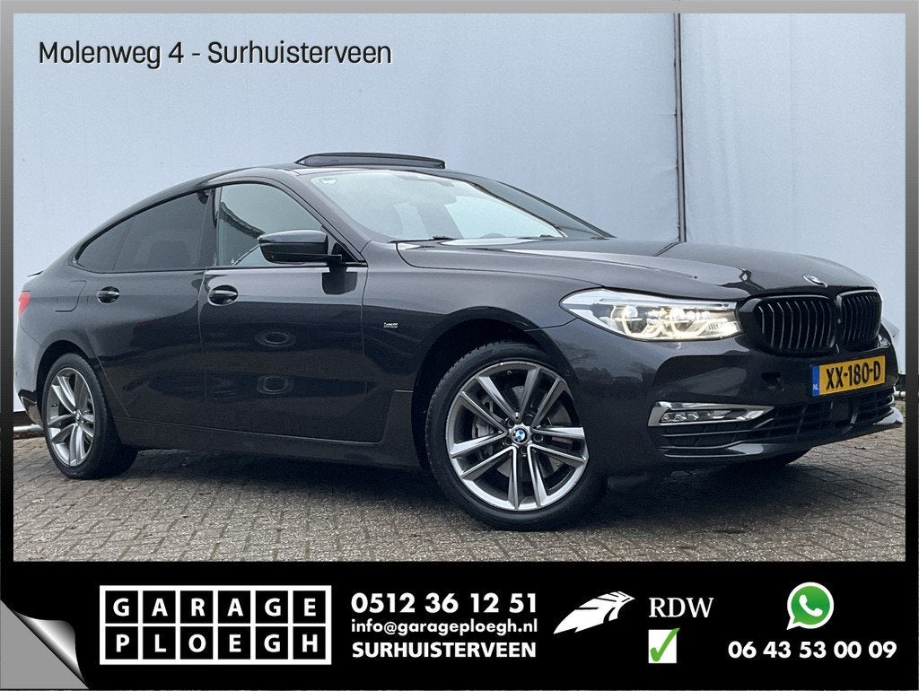 BMW 6 Serie Gran Turismo 630d High Executive Luchtvering Sof, Auto's, BMW, Bedrijf, Te koop, 6-Serie, 360° camera, ABS, Achteruitrijcamera