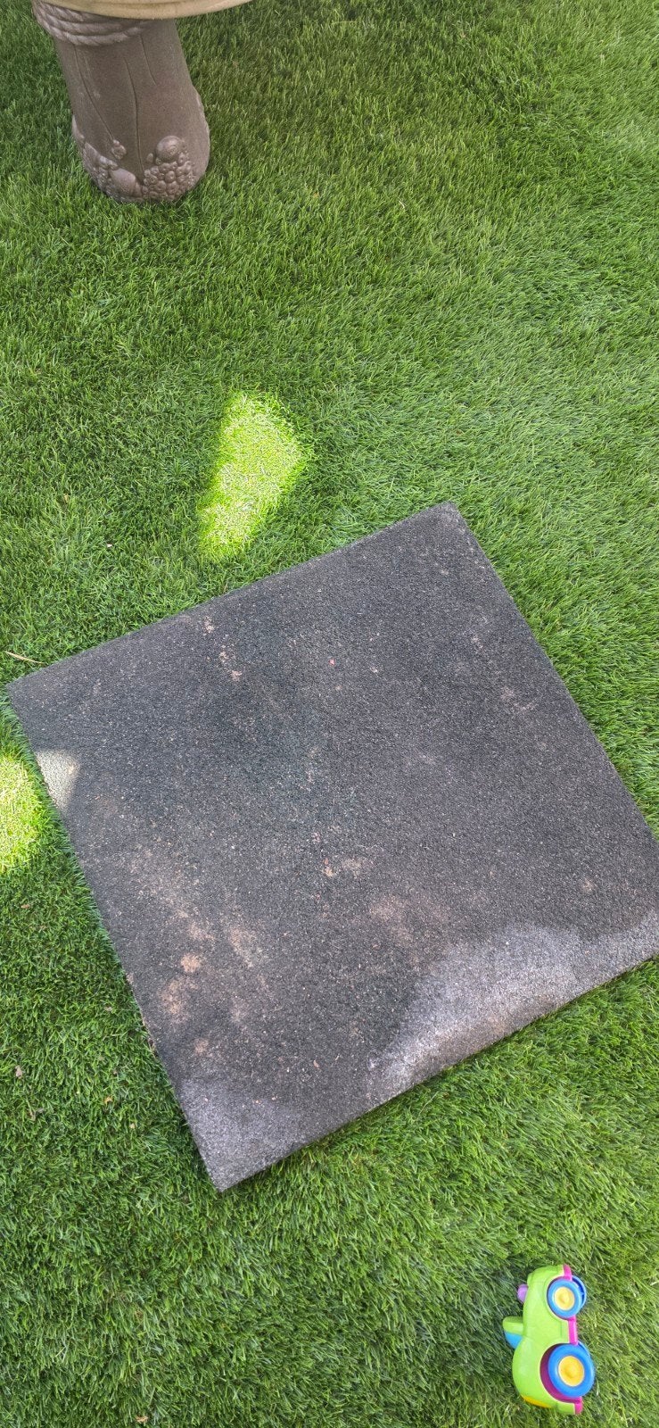 Rubberen tegels 50x50cm - 17 stuks, Ophalen, Gebruikt, Minder dan 10 m²