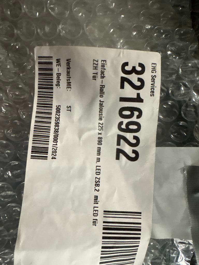 Rollo met verlichting voor Hymer BML 780 deur, Caravans en Kamperen, Camper-accessoires, Ophalen of Verzenden, Nieuw