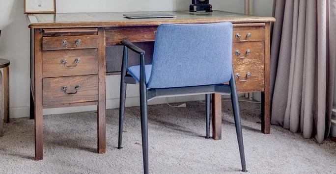 Antiek bureau met lades, Ophalen, Overige typen, Gebruikt, Bruin