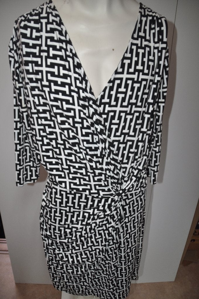 RST33 ( Question ? ) jurk maat XL Zwart Wit, Kleding | Dames, Wit, Maat 46/48 (XL) of groter, Ophalen of Verzenden, Zo goed als nieuw