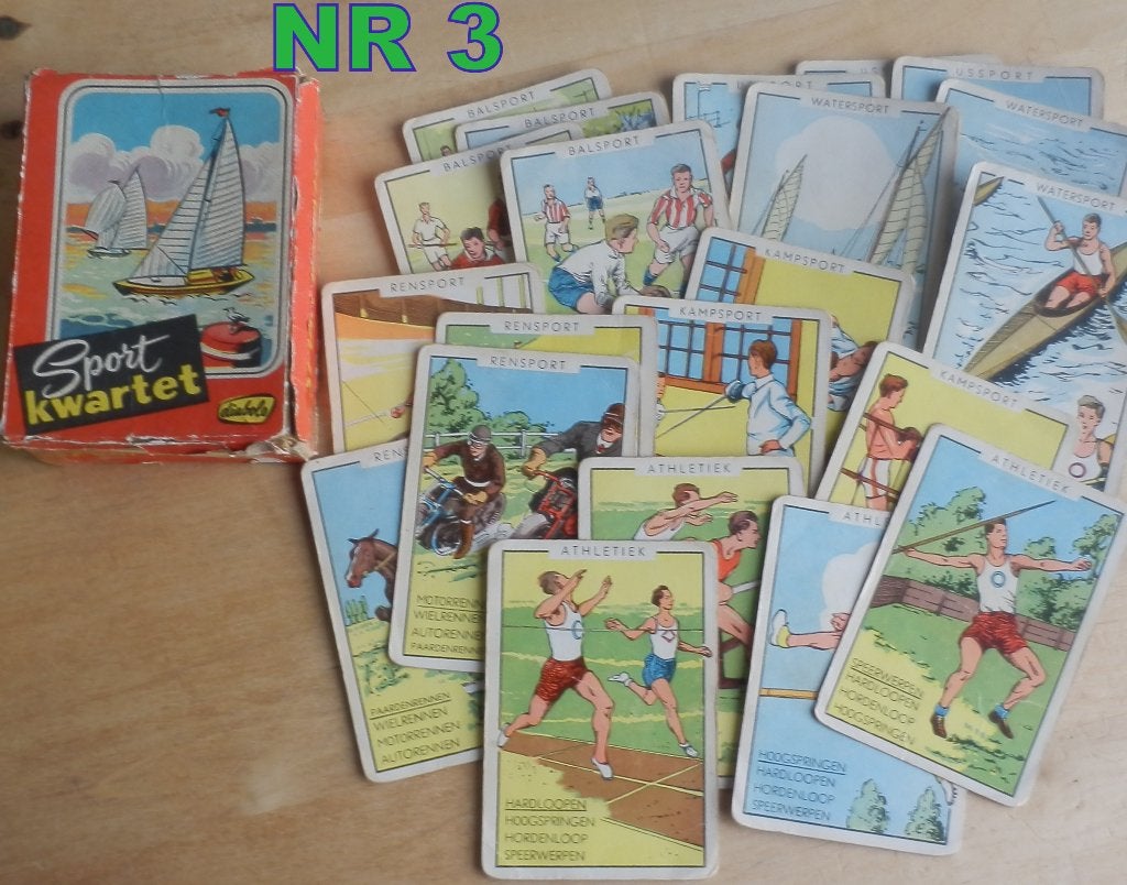 Nr3 diabolo sport kwartetspel uit 1960, Ophalen of Verzenden, Gebruikt, Joker(s)