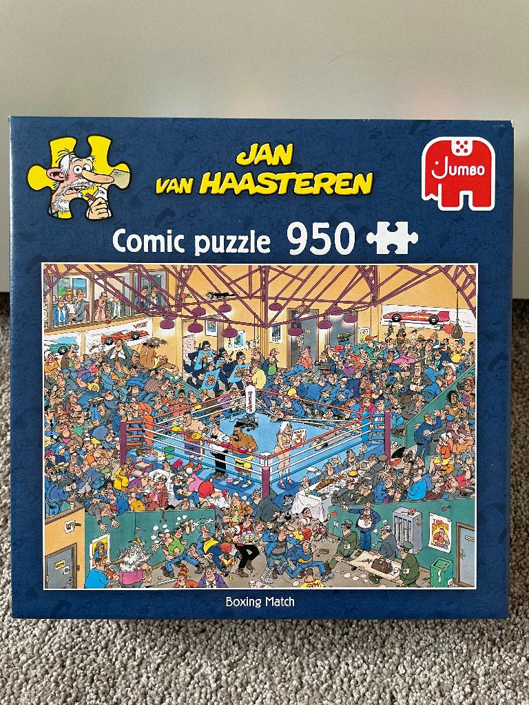 *** ALS NIEUW! Jan van Haasteren-puzzel 'Boxing Match' ***, Ophalen of Verzenden, 500 t/m 1500 stukjes, Zo goed als nieuw, Legpuzzel